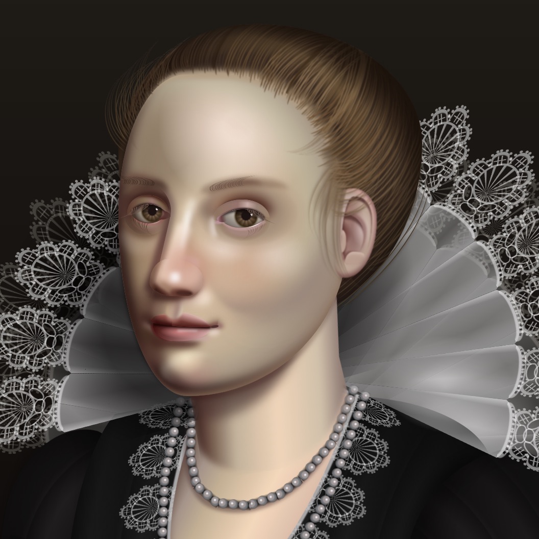 Paining in HTML & CSS inspired by Flemish baroque artists